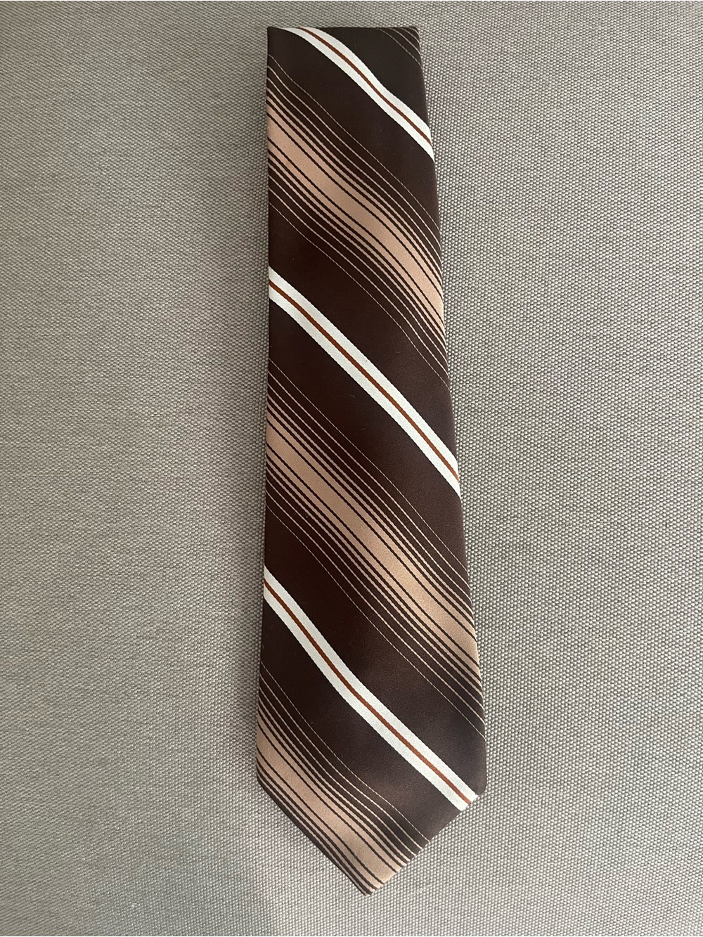 Vintage Christian Dior Cravates Brown Striped